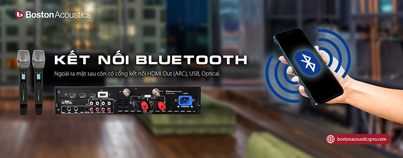 BA400 - đa dạng cổng ngõ kết nối có dây HDMI Out (ARC), USB, Optical 