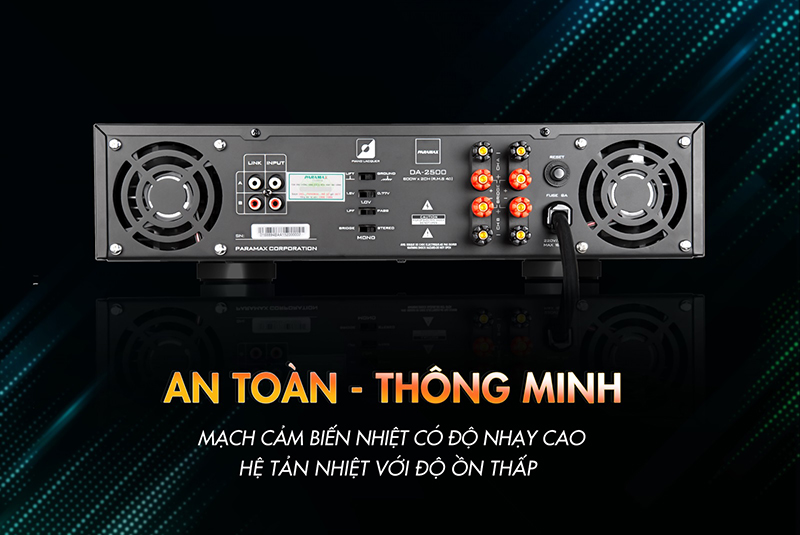 công suất của Amply Paramax DA2500