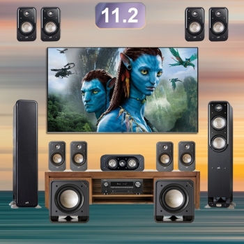 Dàn âm thanh xem phim 11.2 Polk, Denon LA214