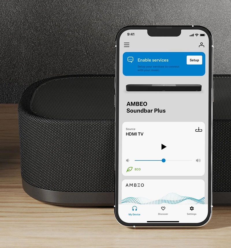 Ambeo Soundbar Plus kết nối dễ dàng