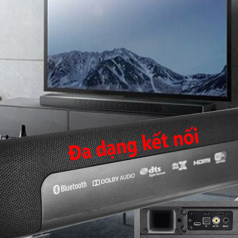 Loa soundbar Yamaha hỗ trợ nhiều tùy chọn kết nối