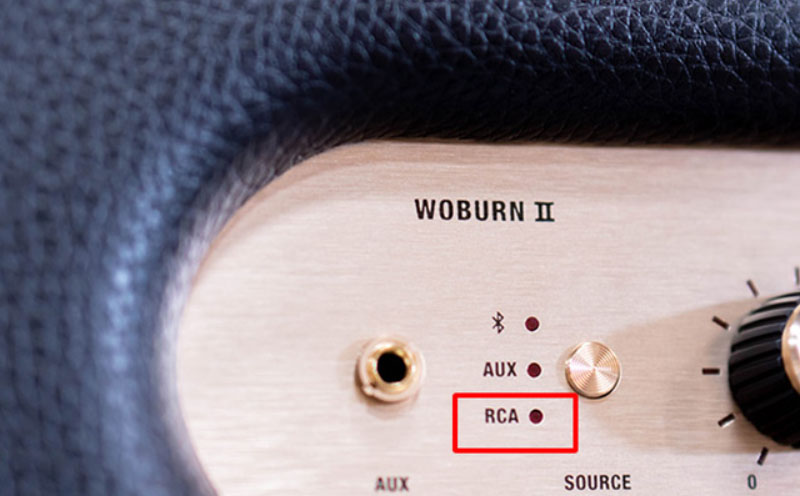Kết nối qua cổng RCA - Loa Marshall